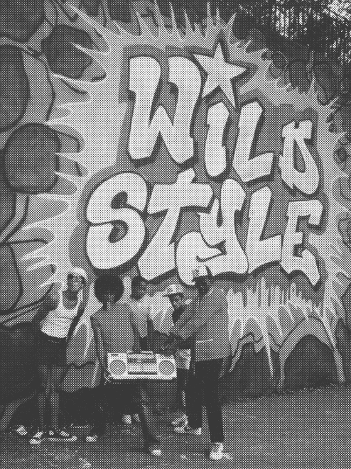 Wild Style Poster in Black and White