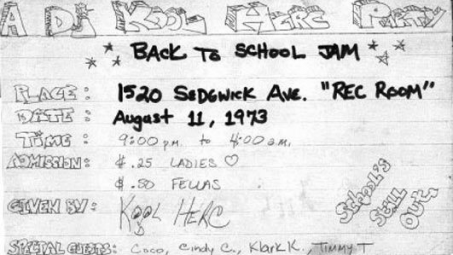 Kool Herc Party Flyer